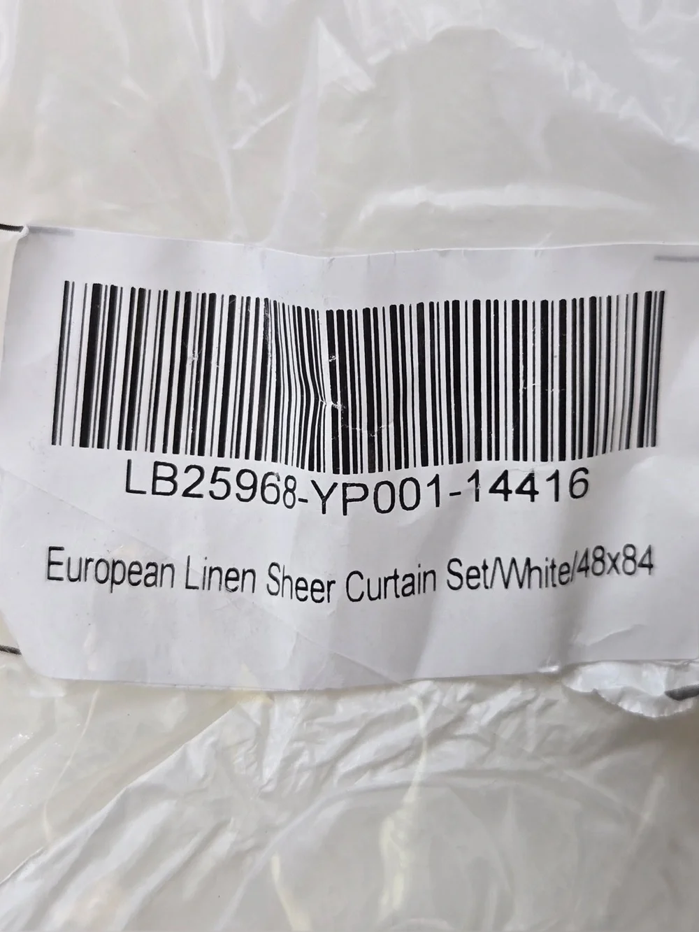 NWT QUINCE Set Of 4 48x84 European Linen Sheer Curtains White 0305